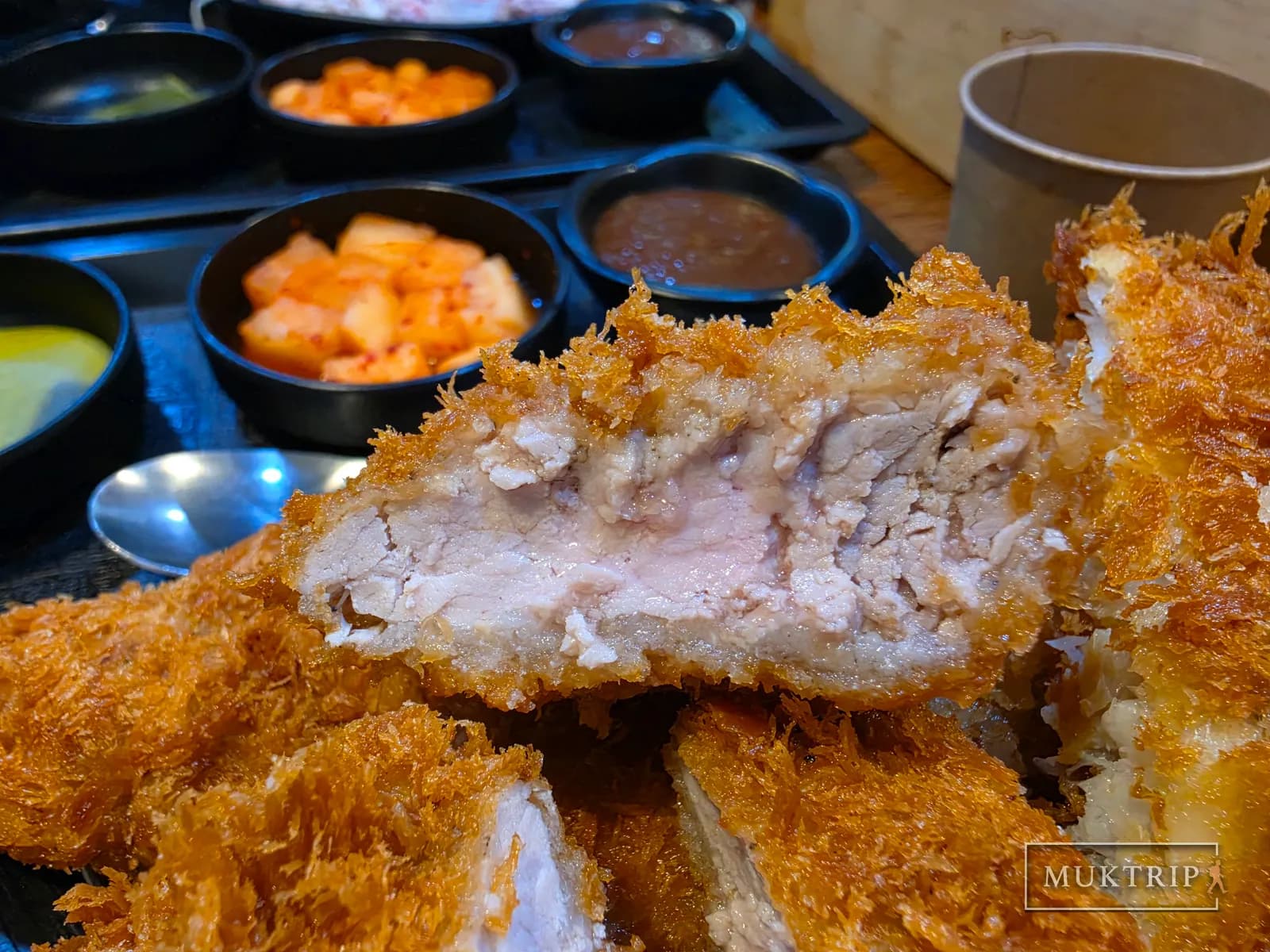 ヒレカツの断面