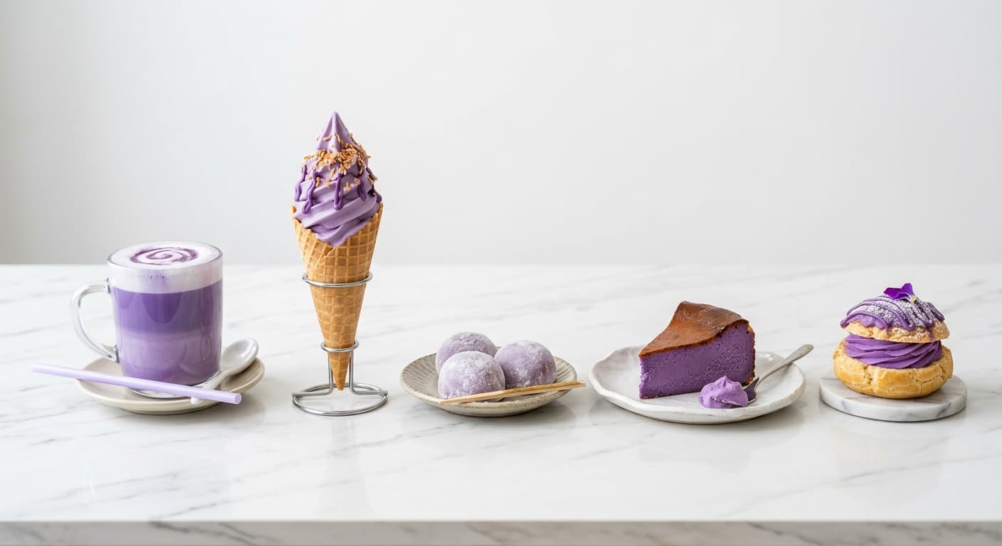 韓国カフェを席巻するウベ（紫山芋）デザートブーム — 「ドバイクッキー」の次は紫色 - 7