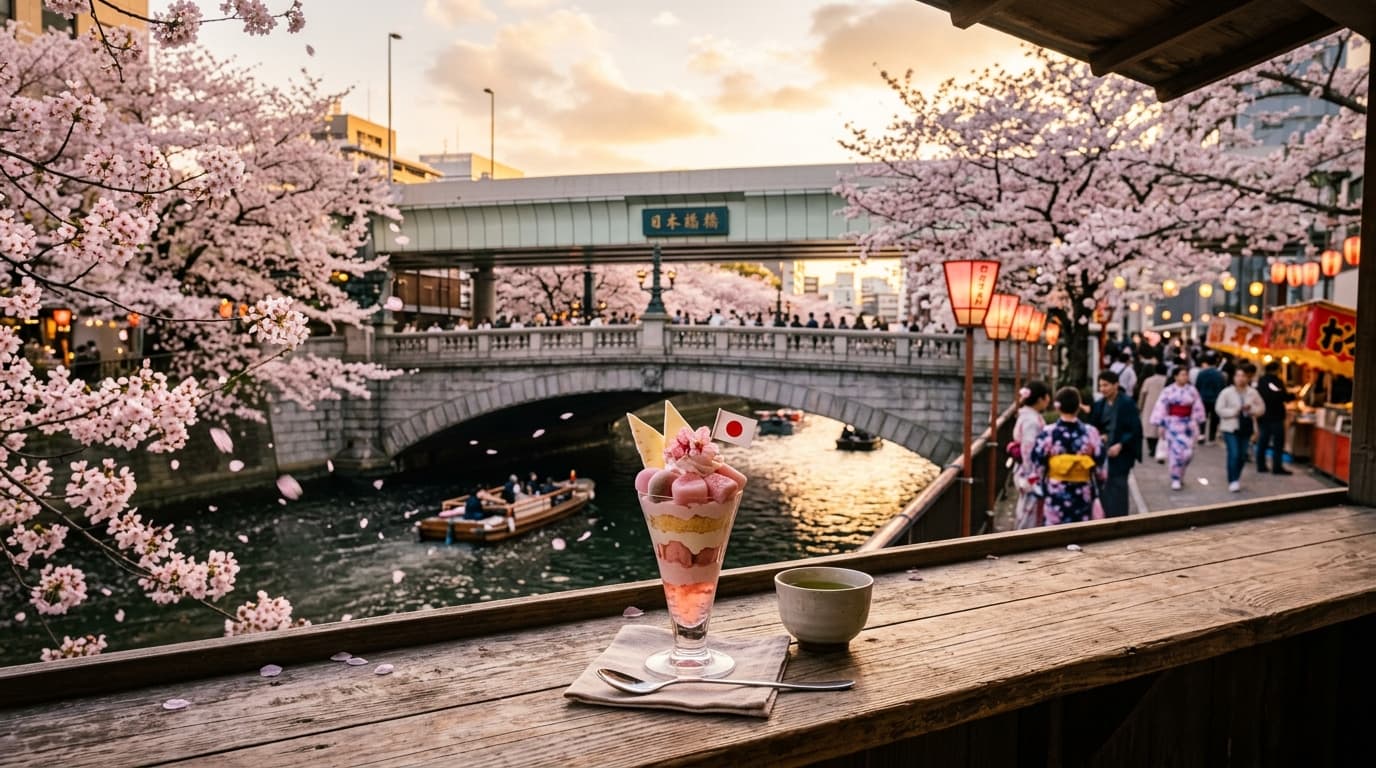 Nihonbashi's SAKURA FES 2026: Tokyo's Cherry Blossom Parfait and Street-Food Crawl
