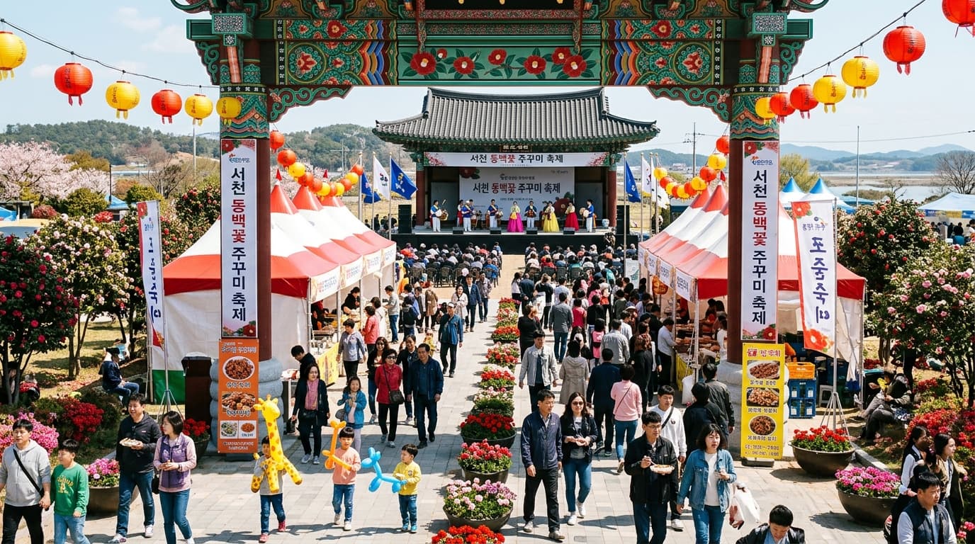 舒川・馬梁津港「椿とイイダコ祭り」: 今まさに始まった韓国の春グルメ旅 - 9