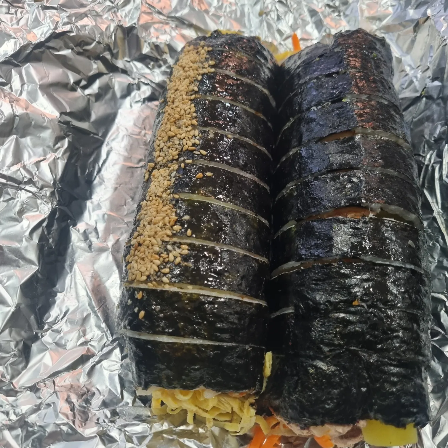 참치김밥 전체 모습